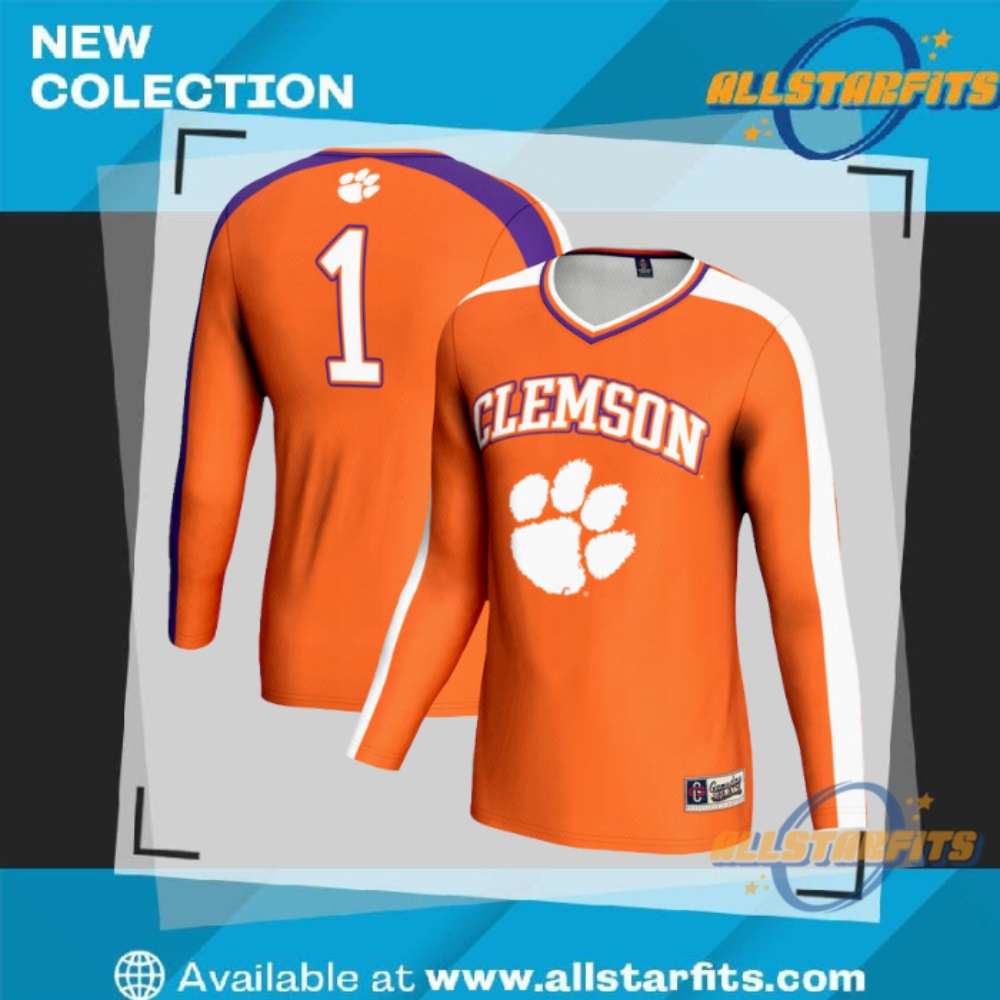 "Top 5 Must-Have Vintage and Tour Shirts for 2023 Fans" 24 Greats Clemson Tigers Youth Volleyball Lightweight Fashion Jersey