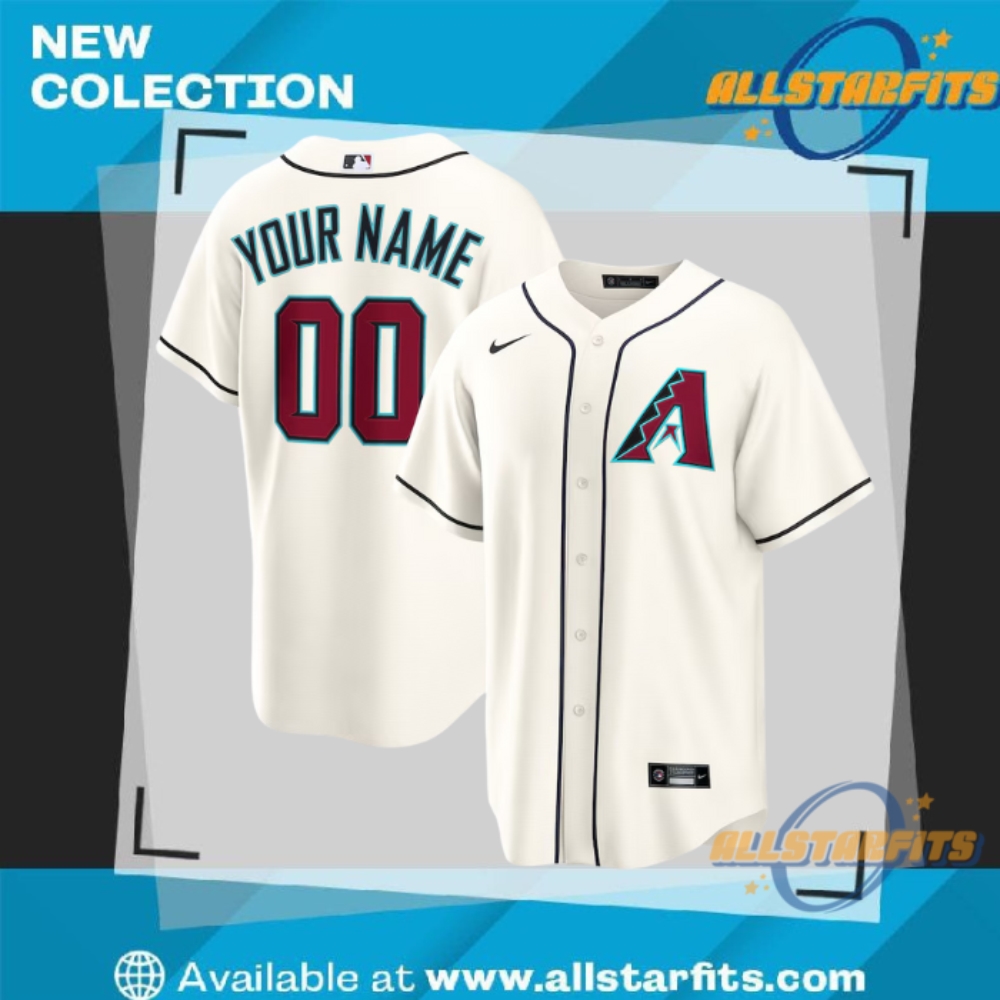 "Top 5 Must-Have Vintage and Tour Shirts for 2023 Fans" 26 Nike Arizona Diamondbacks Cream Home Custom Replica Jersey