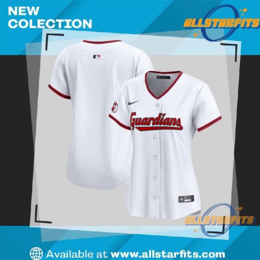 "Top 5 Must-Have Vintage and Tour Shirts for 2023 Fans" 28 Nike Cleveland Guardians Womens White Home Limited Jersey