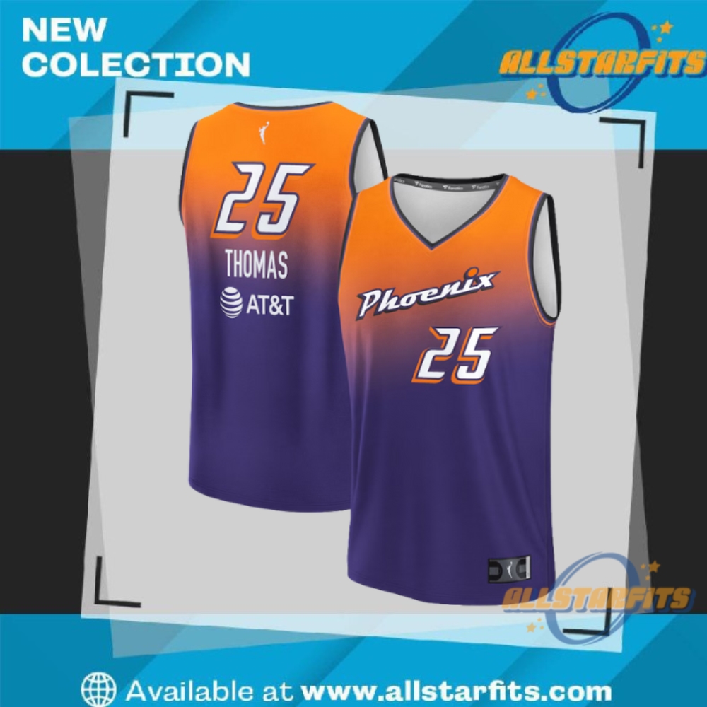 "Top 5 Must-Have Vintage and Tour Shirts for 2023 Fans" 29 Fanatics Alyssa Thomas Phoenix Mercury Explorer Edition Fast Break Replica Jersey
