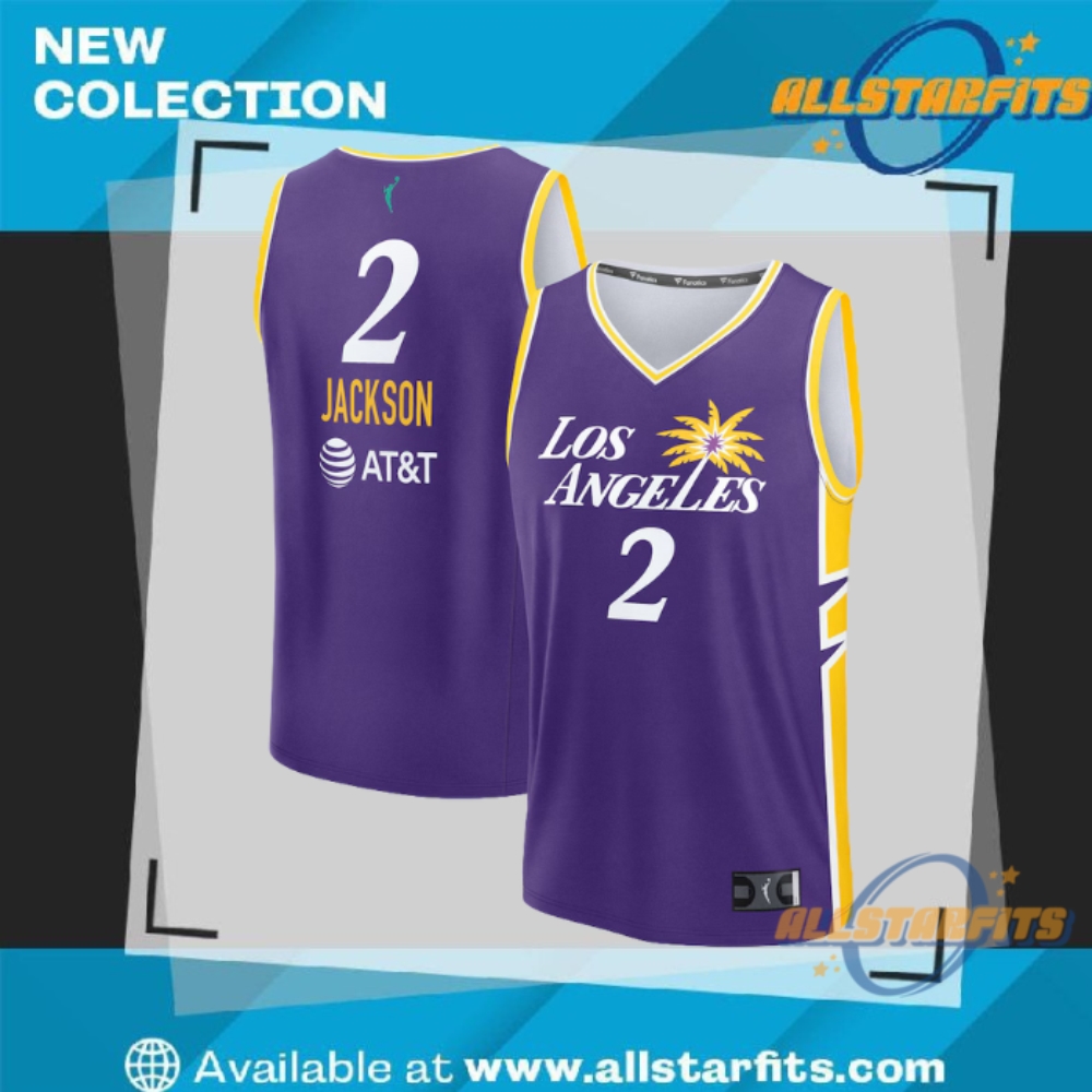 "Top 5 Must-Have Vintage and Tour Shirts for 2023 Fans" 30 Fanatics Rickea Jackson Los Angeles Sparks Youth Explorer Edition Fast Break Replica Jersey