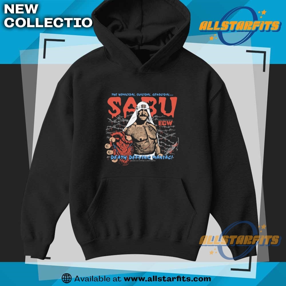Sabu Ecw Death Defying Maniac Shirt 7 Sabu ECW Death Defying Maniac Shirt