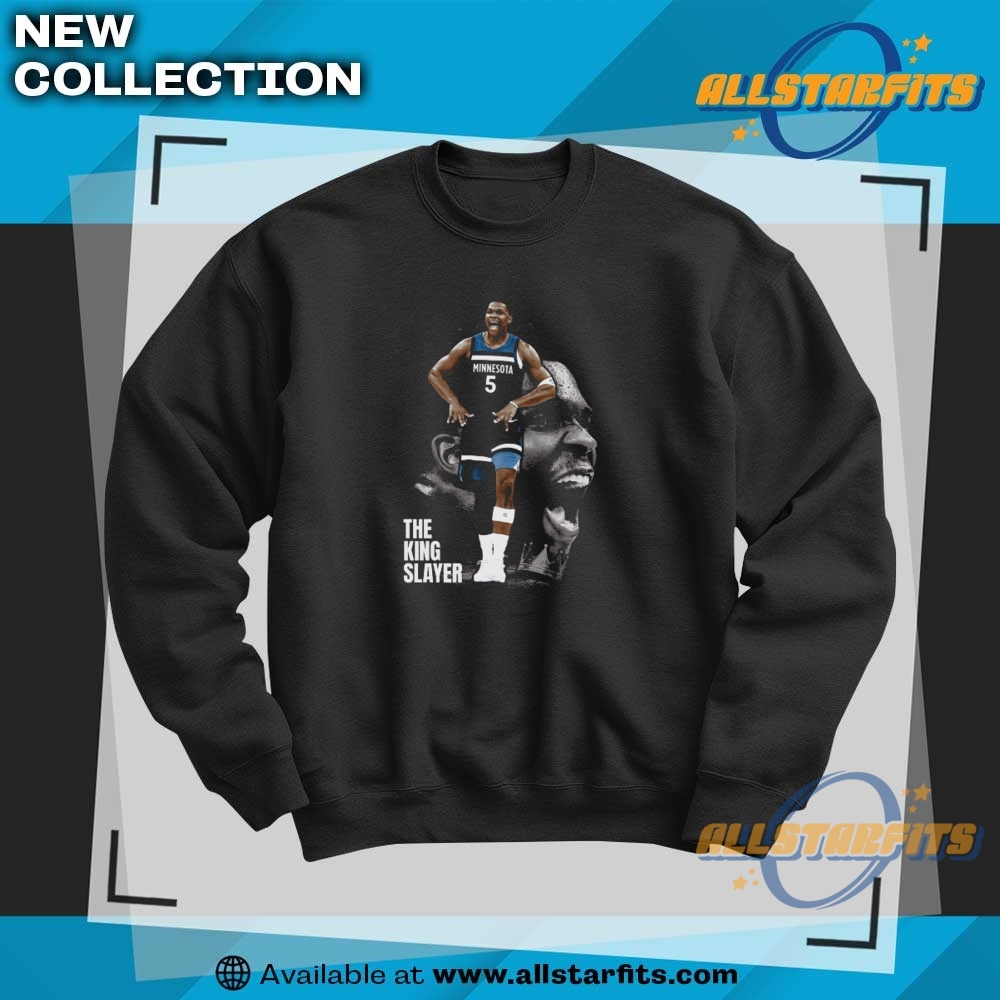 The King Slayer Anthony Edwards 2025 Playoff T Shirt 6 The KING SLAYER Anthony Edwards 2025 Playoff T Shirt