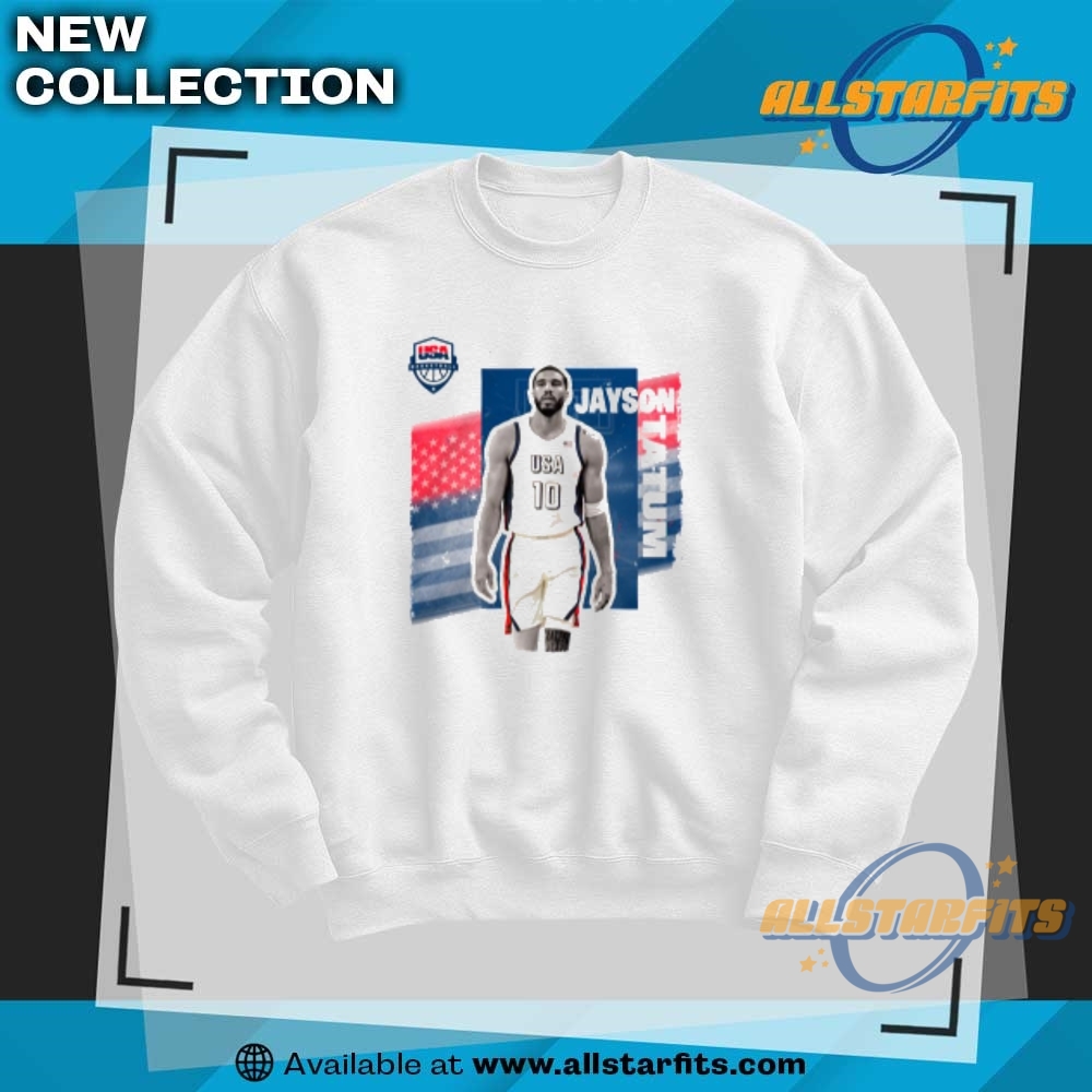 Jayson Tatum Usa Basketball Team 2024 T Shirt 6 Jayson Tatum Usa Basketball Team 2024 T Shirt