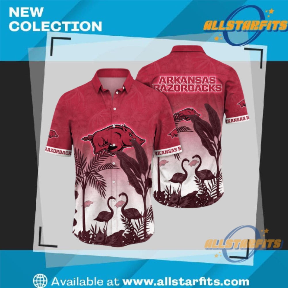 "Top 5 Funniest Disney and Animal Hawaiian Shirts for Summer" 33 Arkansas Razorbacks Ncaa Hawaiian Shirt