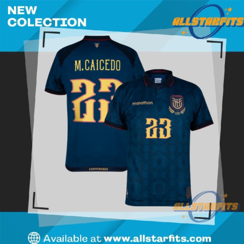 "Top 2024-2025 LAFC Adidas Jerseys: Pride, Replica, and Archive" 18 Marathon Ecuador Centenary Authentic Away M Caicedo 23 Jersey