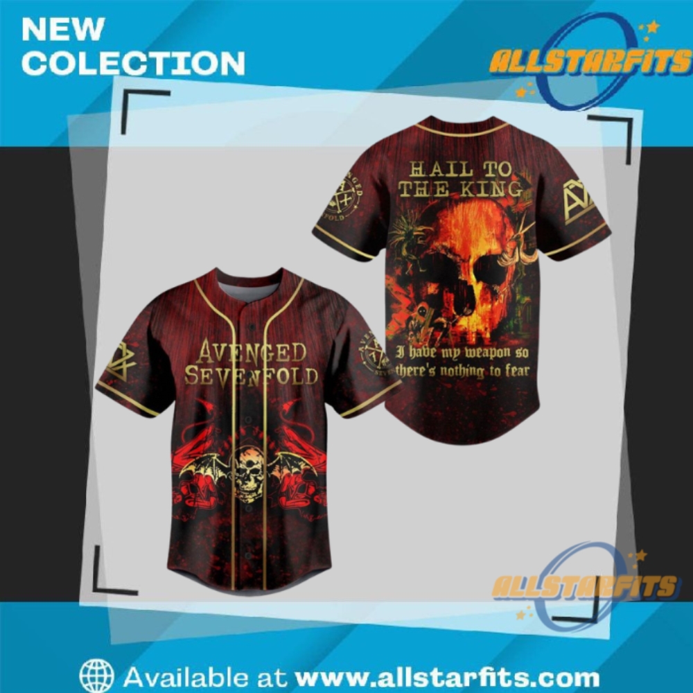 Avenged Sevenfold Hail To The King Baseball Jersey allstarfits 1