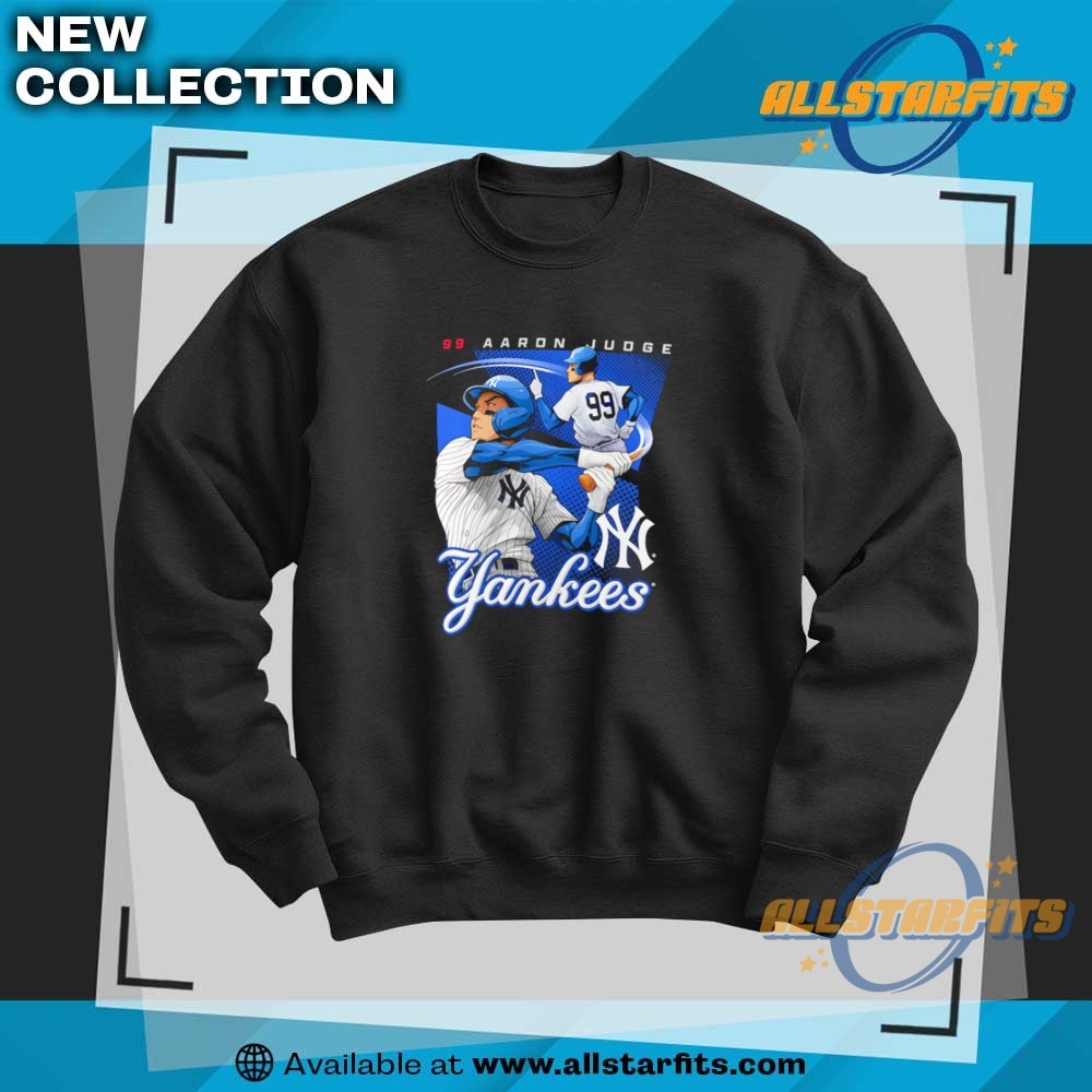Aaron Judge No 99 New York Yankees Baseball Player Anime Style T Shirt 6 Aaron Judge no 99 New York Yankees baseball player Anime style T Shirt