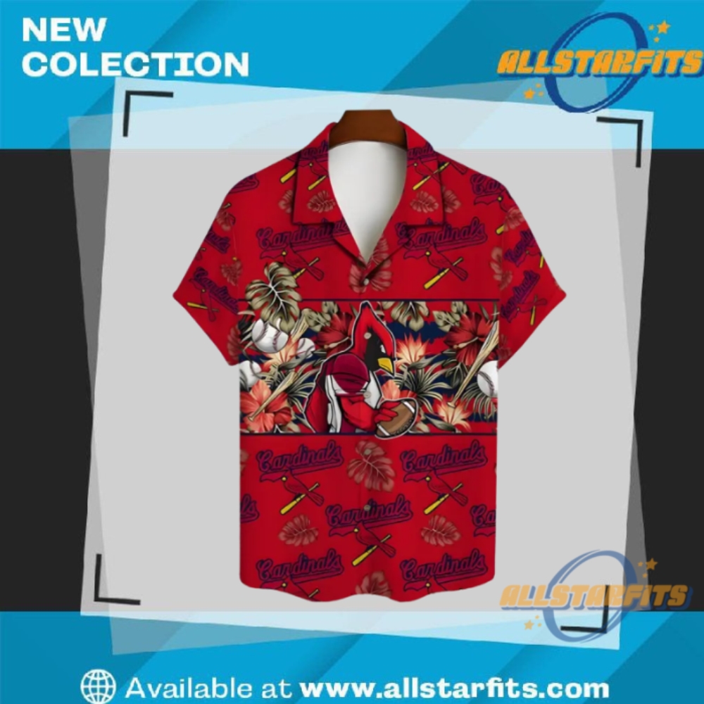 Cardinals Tropical Game Hawaiian Shirt allstarfits 1