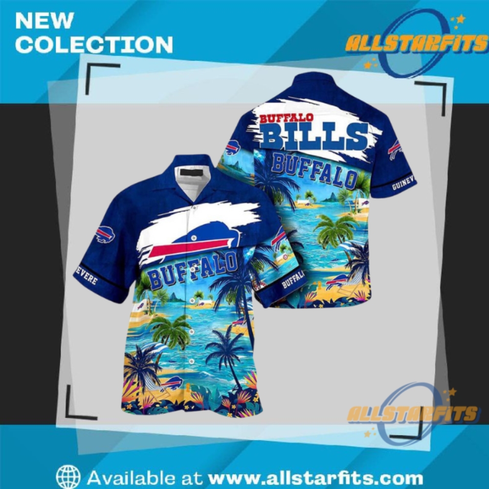 "Top 5 Unique Hawaiian Shirts for Buffalo Bills Fans" 5 Personalized Buffalo Bills Summer Button Up Hawaii Shirt