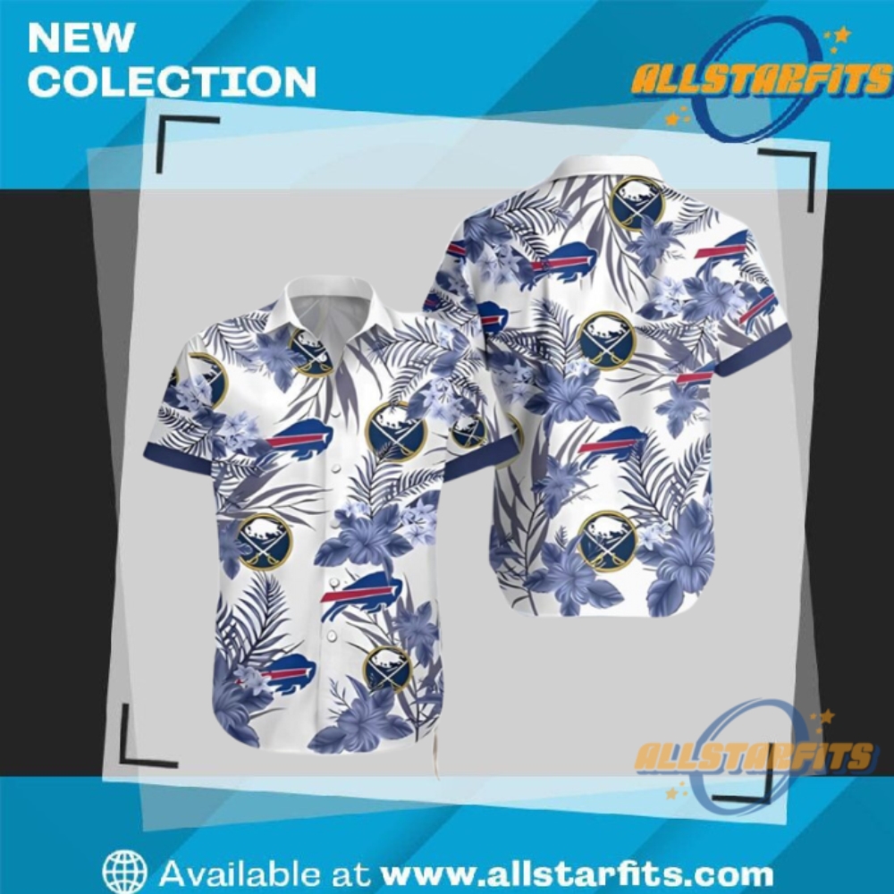 "Top 5 Unique Hawaiian Shirts for Buffalo Bills Fans" 8 Buffalo Sabres Buffalo Bills Hawaiian Shirt