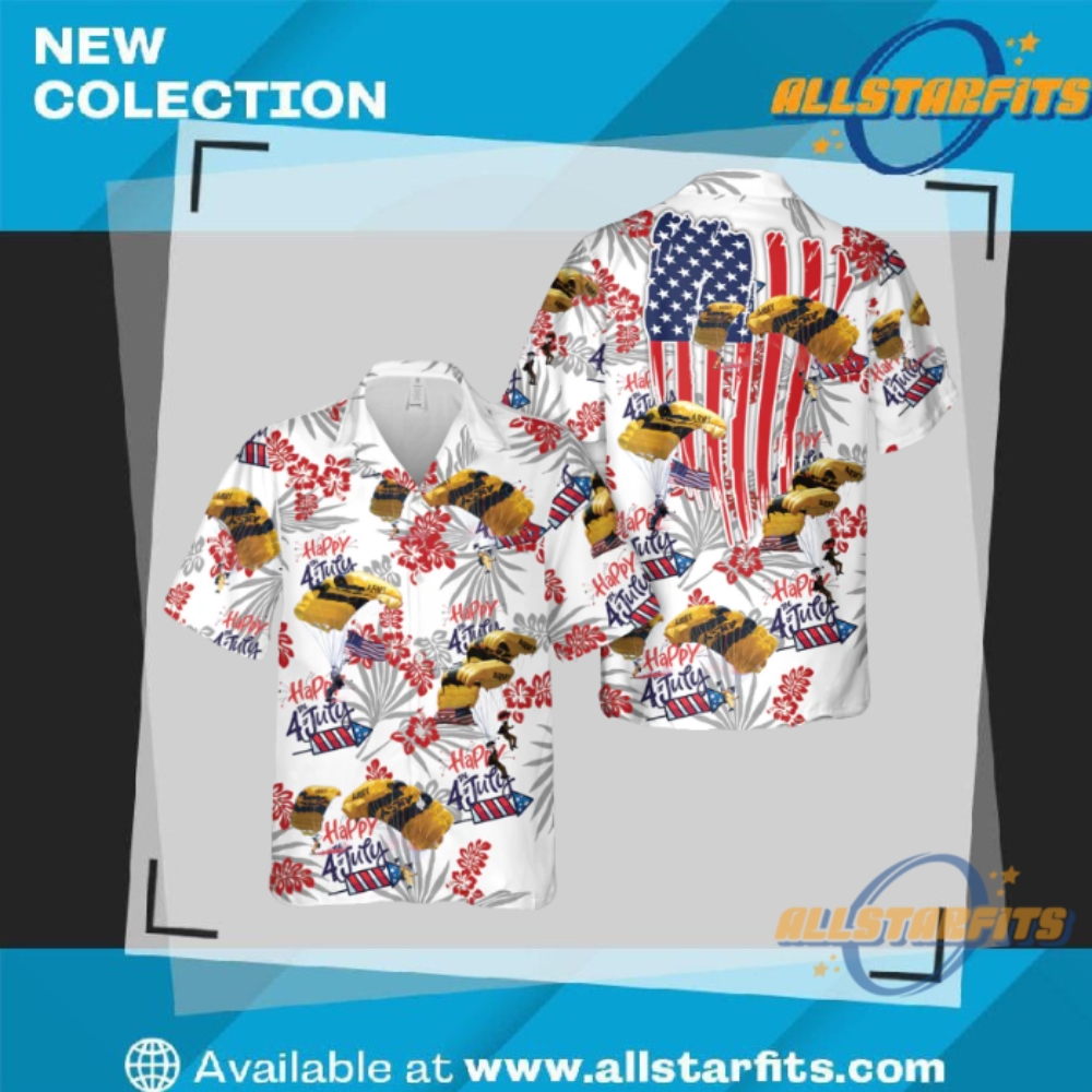 "Top 5 Unique Hawaiian Shirts for Buffalo Bills Fans" 30 Us Army Golden Knight Demonstration Parachutist 4Th Of July Hawaiian Shirt