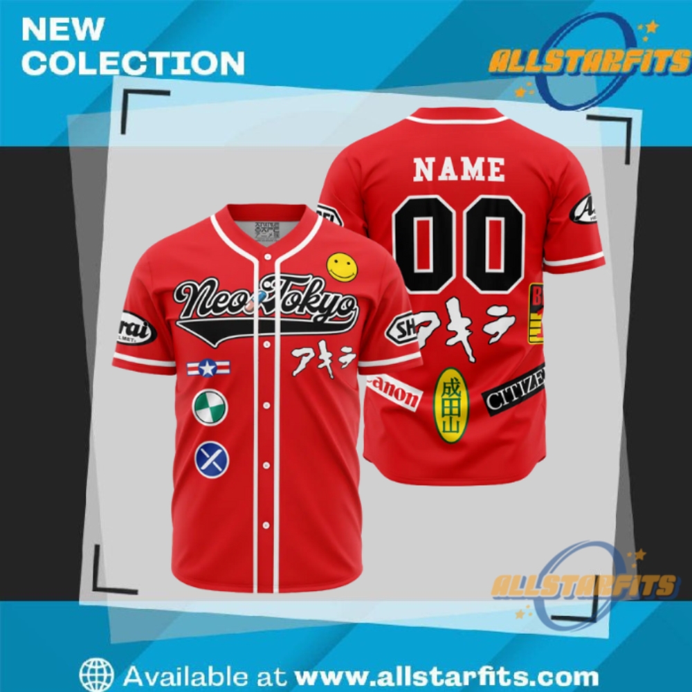 "Shop Iconic Soccer Jerseys: England, Panathinaikos, Manchester United, Hull City" 20 Neo Tokyo Akira Baseball Jersey