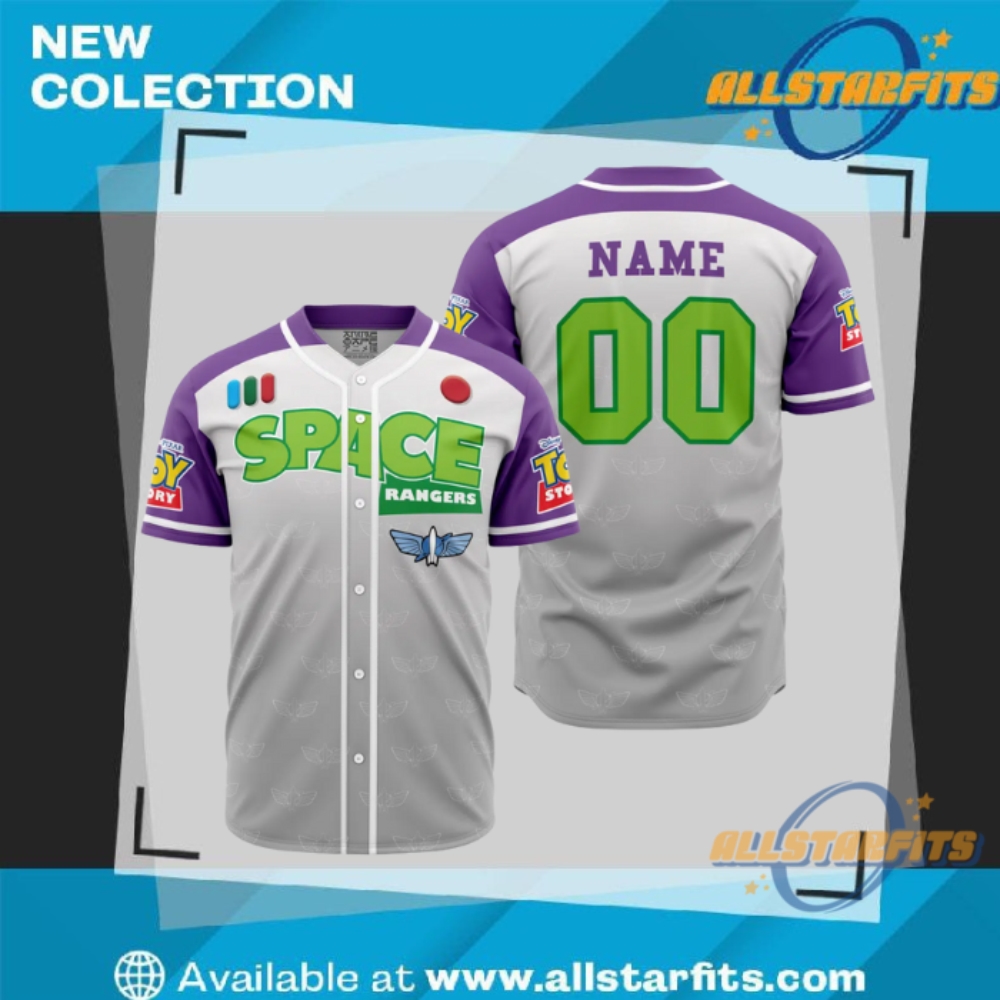 "Shop Iconic Soccer Jerseys: England, Panathinaikos, Manchester United, Hull City" 24 Lightyear Toy Story Disney Baseball Jersey