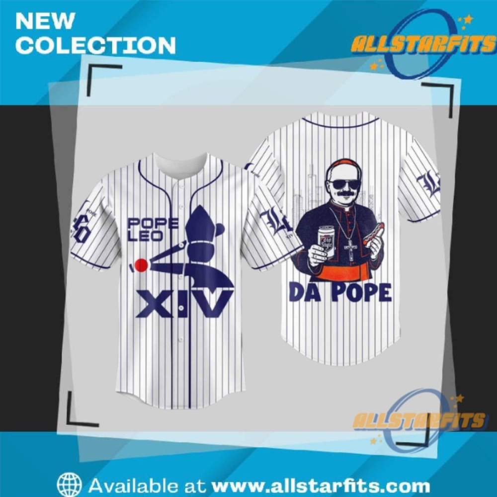 "Top 2025 Baseball Jerseys: Mariners, Popes, Trash Pandas & Royals" 3 Chicago Pope Leo Xiv Da Pope Baseball Jersey