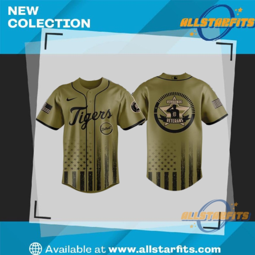 "Top 2025 Baseball Jerseys: Mariners, Popes, Trash Pandas & Royals" 25 Detroit Tigers Salute To Veterans Baseball Jersey