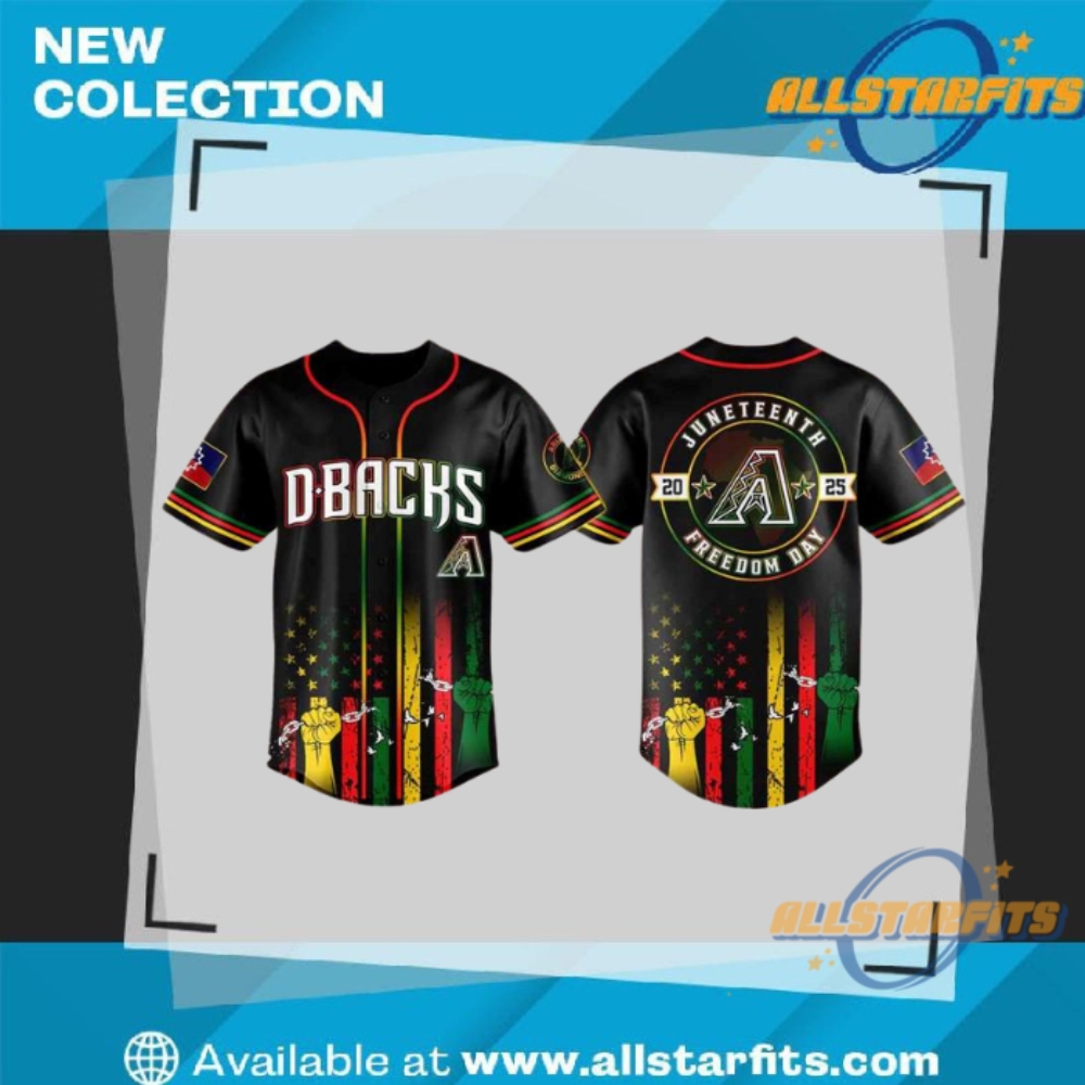 "Shop Exclusive MLB Jerseys: Dodgers and Tigers Crossover Collection" 16 2025 Arizona Diamondbacks Juneteenth Day Baseball Jersey