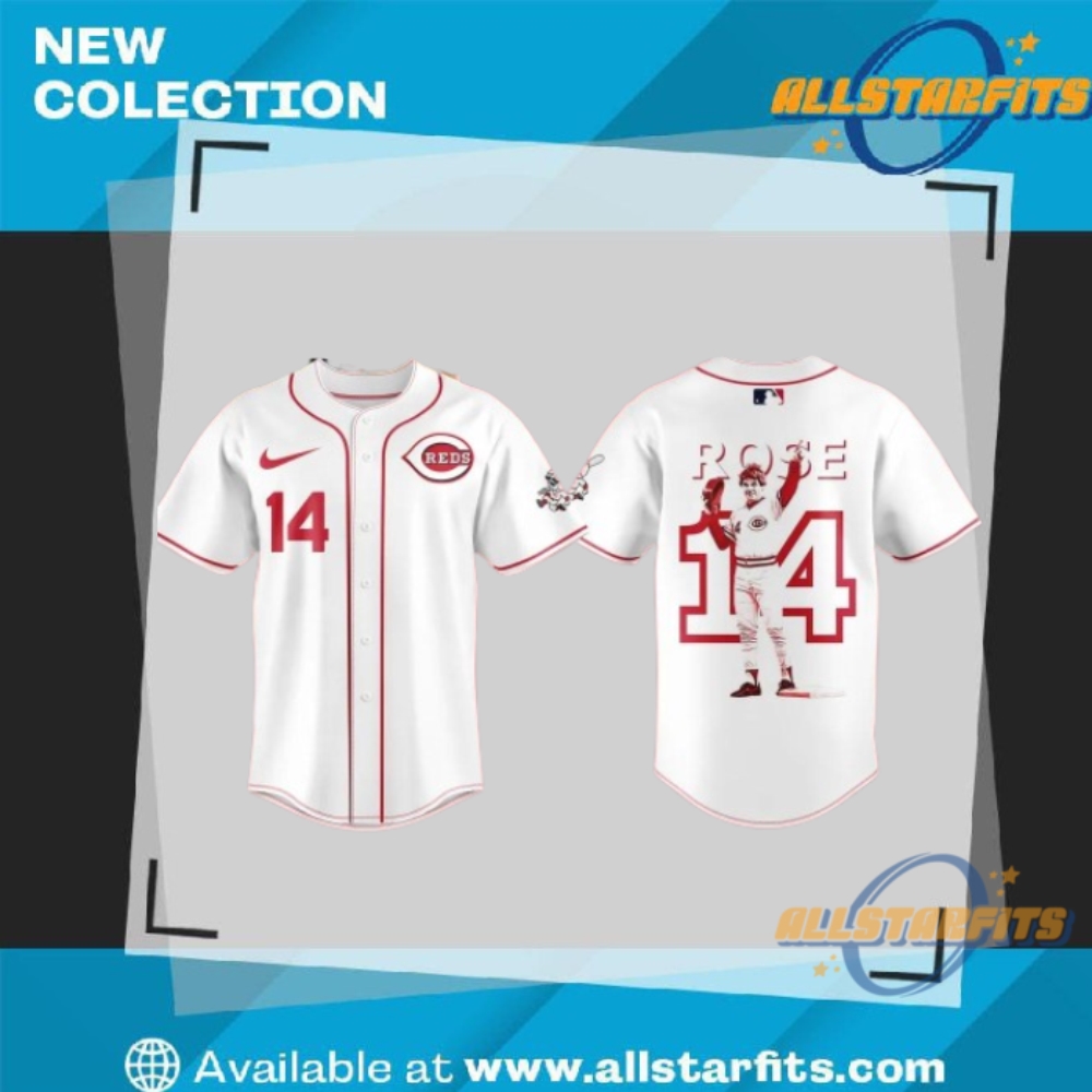"Shop Exclusive MLB Jerseys: Dodgers and Tigers Crossover Collection" 27 Cincinnati Reds Pete Rose Night Limited Edition Baseball Jersey