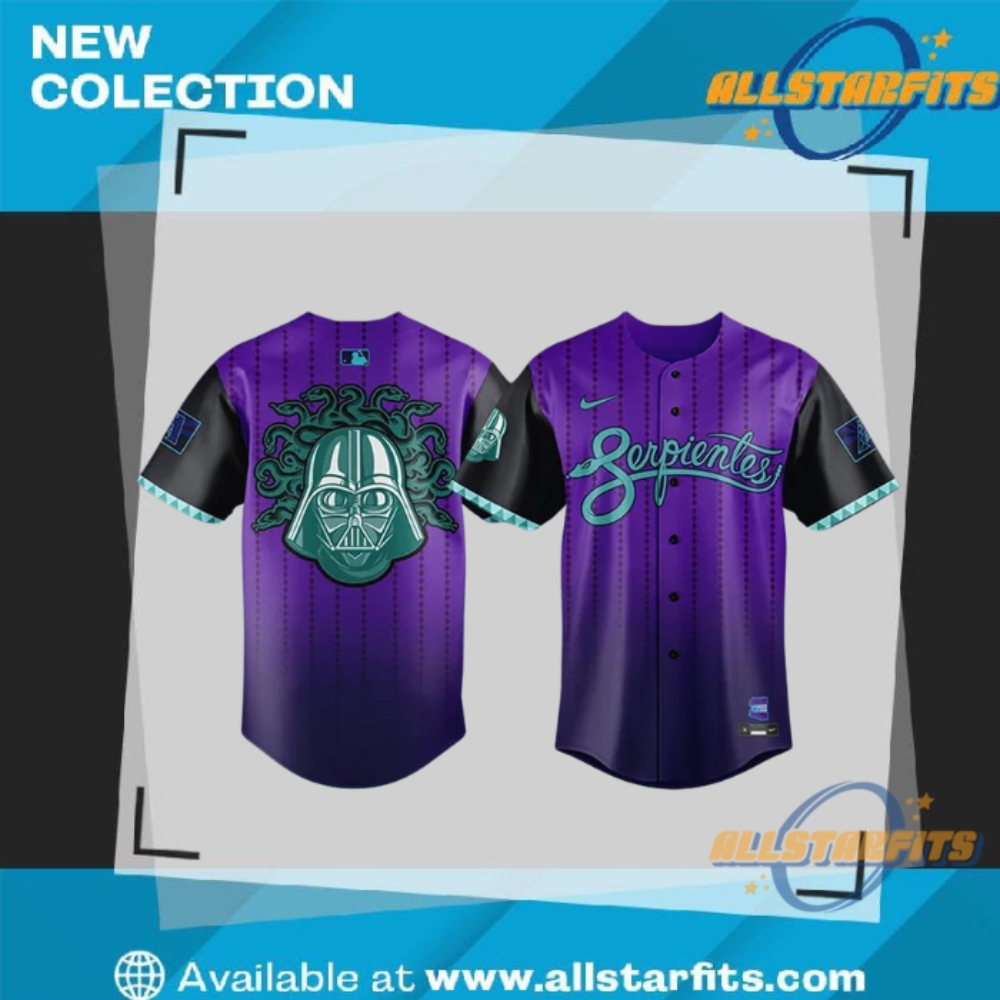 "Shop Exclusive MLB Jerseys: Dodgers and Tigers Crossover Collection" 30 Serpientes X Star Wars Arizona Diamondbacks Limited Edition Baseball Jersey