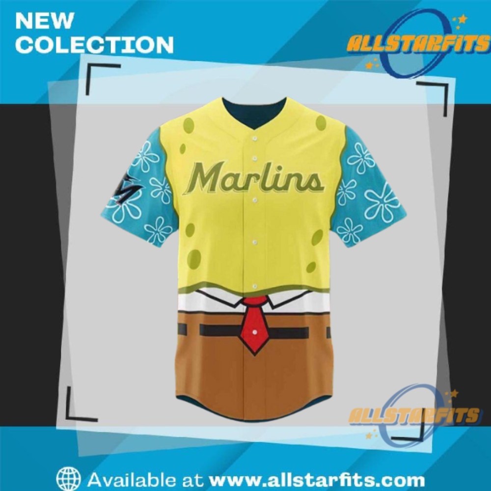"Top Luka Modric and Exclusive Soccer Jerseys: A Collector's Dream" 4 Marlins Spongebob Squarepants Day Jersey