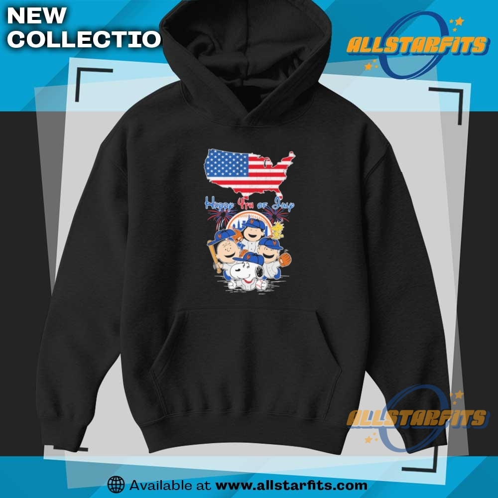 Snoopy And Friends The Peanuts New York Mets Happy 4Th Of July American Flag Map T Shirt 7 Snoopy And Friends The Peanuts New York Mets Happy 4th Of July American Flag Map T Shirt