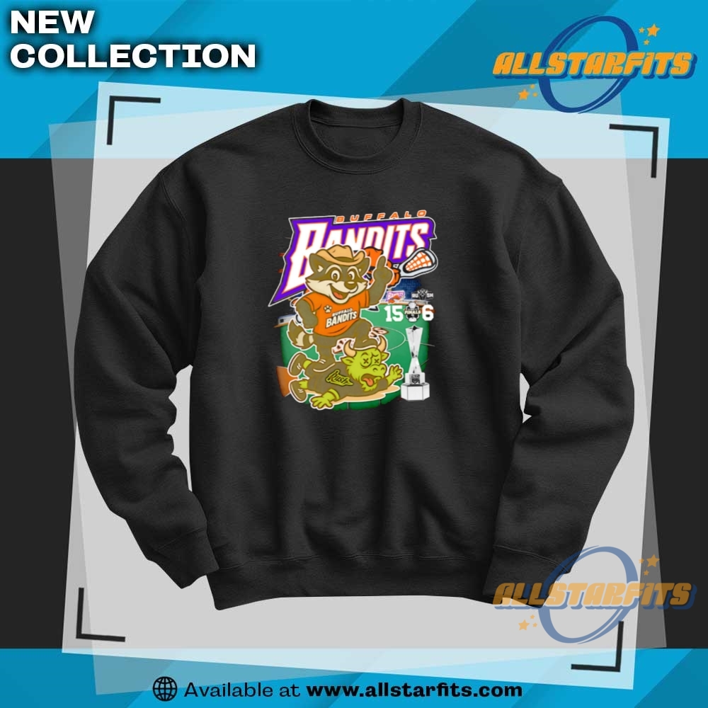 Buffalo Bandits 15 6 Rush Mascot Graphic Shirt 6 Buffalo Bandits 15 6 Rush Mascot Graphic Shirt