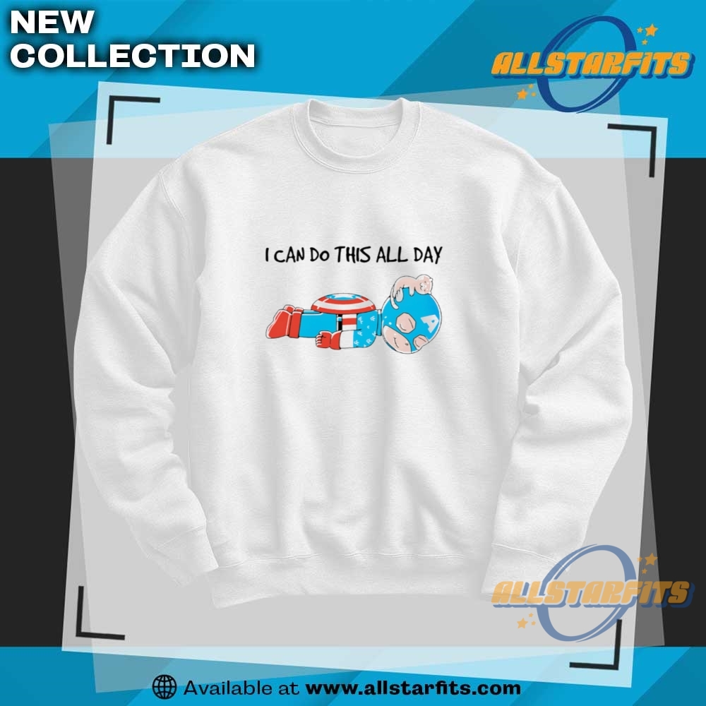 Captain America And Cat I Can Do This All Day Shirt 6 Captain America and cat I can do this all day shirt