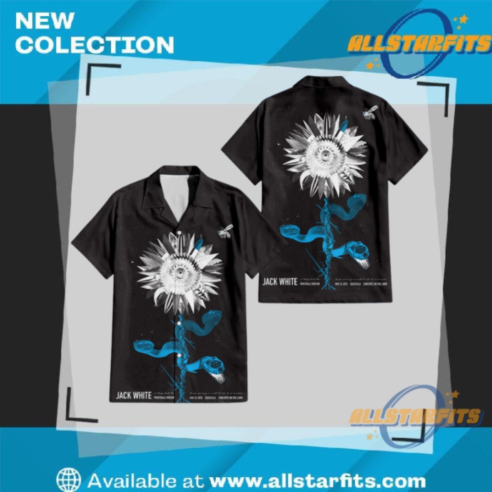 "Top 5 Unique Regular Hawaiian Shirts for Sports and Music Fans" 11 Jack White Poster For Troutdale Show At Edgefield Concerts Hawaiian Shirt