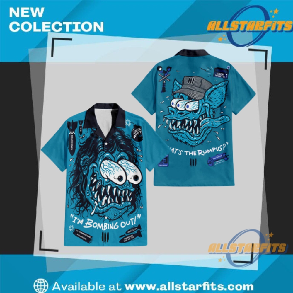 "Top 5 Unique Regular Hawaiian Shirts for Sports and Music Fans" 15 Jack White Poster Two Nights Show At The Commodore Ballroom Hawaiian Shirt