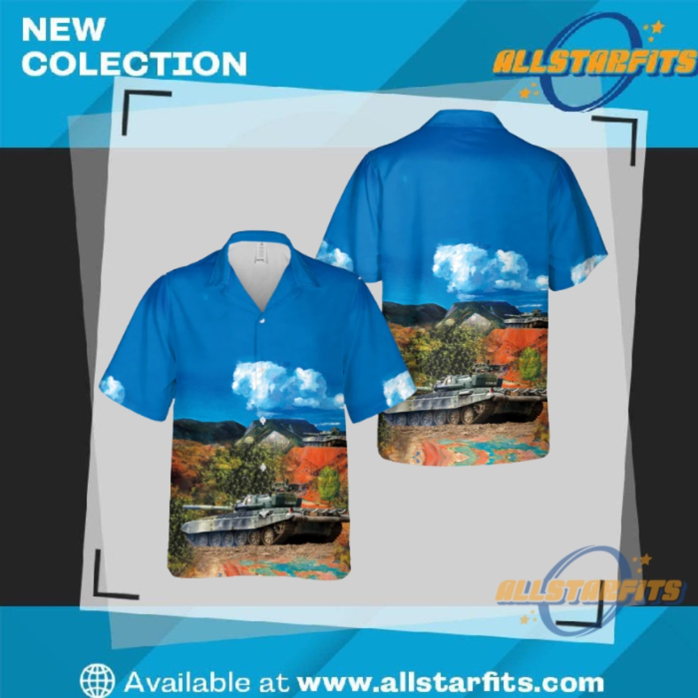 "Top 5 Unique Regular Hawaiian Shirts for Sports and Music Fans" 34 Finnish Army T 72 Main Battle Tank Hawaiian Shirt