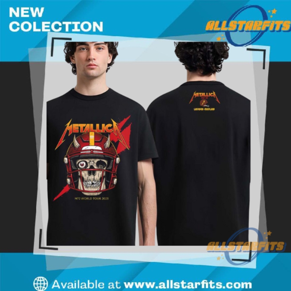 "Top 5 Must-Have 2025 Rock Tour T-Shirts for Fans" 4 Metallica M72 Landover 2025 Pop Up Shop Shirt