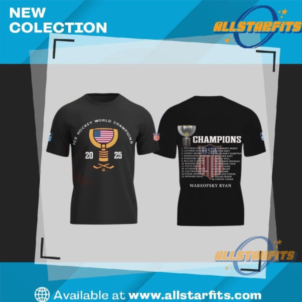 "Top 5 Must-Have 2025 Rock Tour T-Shirts for Fans" 33 Usa Hockey Champions 2025 T Shirt