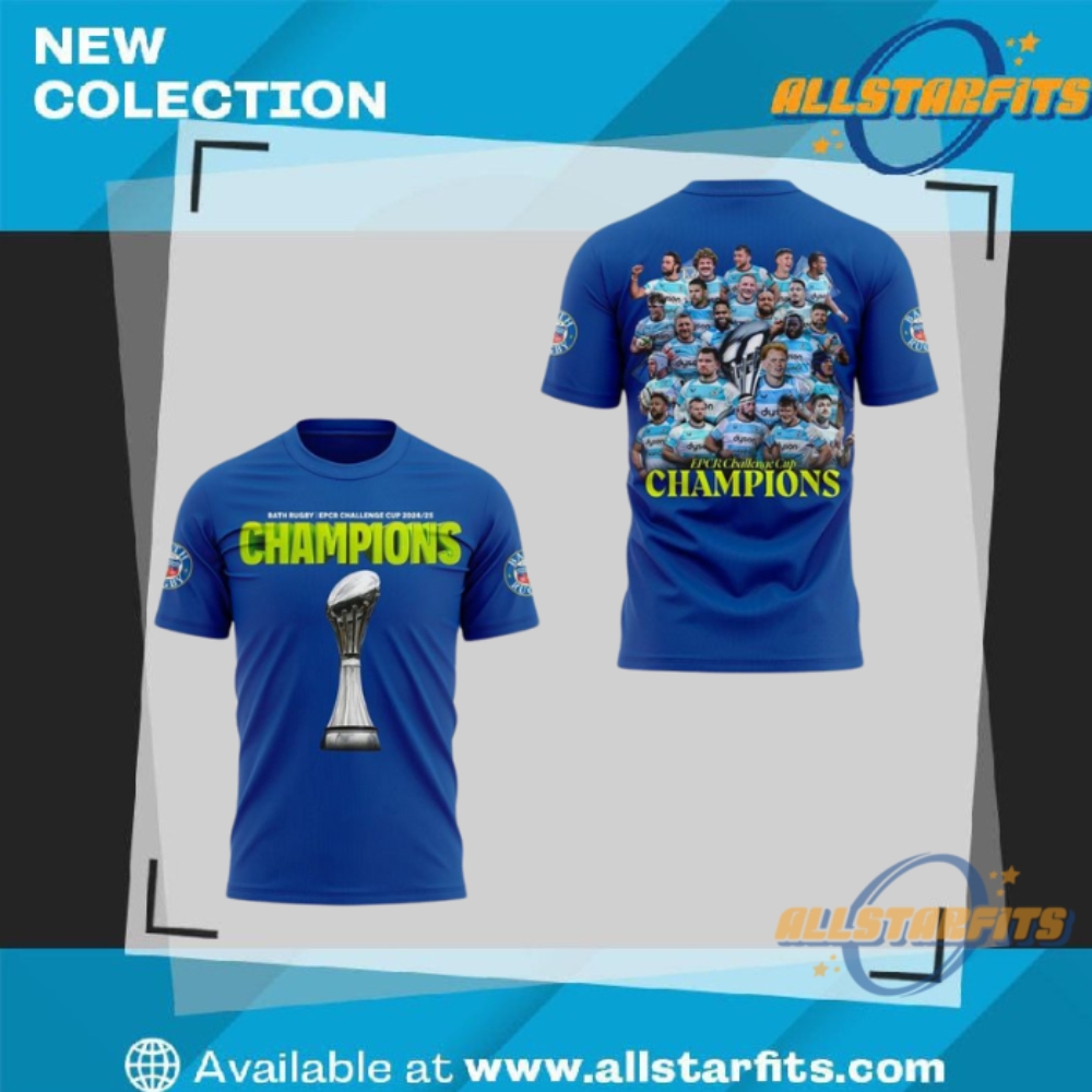 "Top 5 Must-Have 2025 Rock Tour T-Shirts for Fans" 36 Bath Rugby Champions 2025 Special T Shirt
