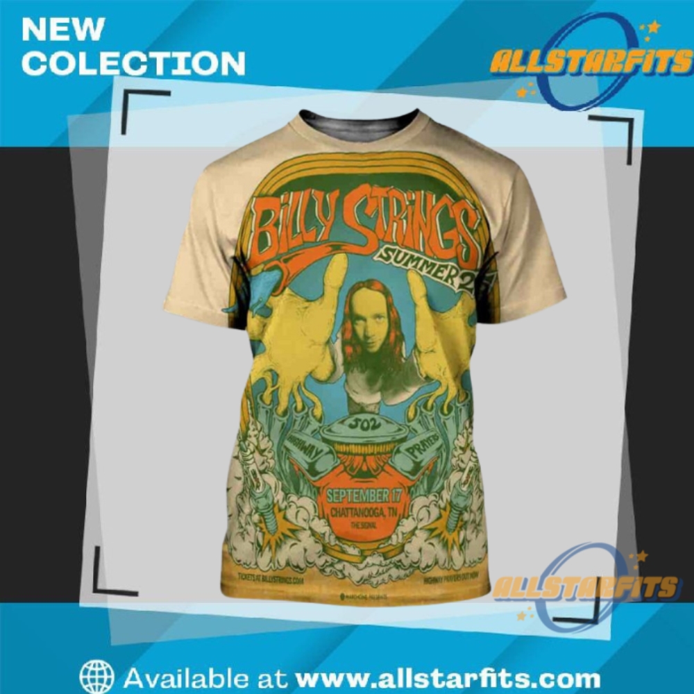 "Celebrate 2025: Exclusive Bandits, Ava Max, Conan Gray T-Shirts" 8 Billy Strings Concert Poster Summer Tour 2025 Shirt