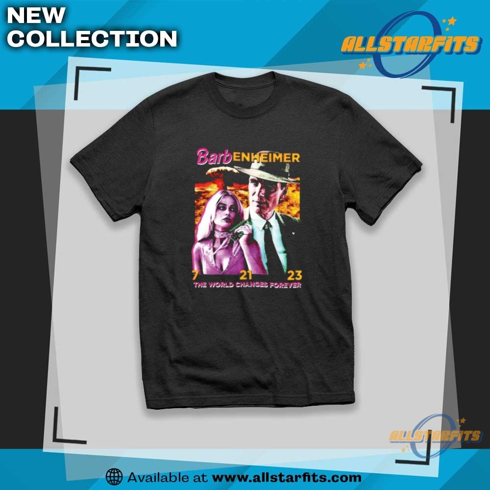 "Unique Trump and Euphoria T-Shirts: Vintage and Funny Favorites" 9 Barb Enheimer The World Changes Forever Shirt