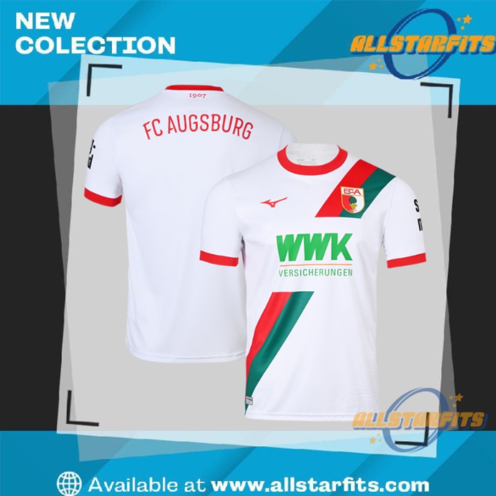 Fc Augsburg Mizuno Home Jersey 25 26
