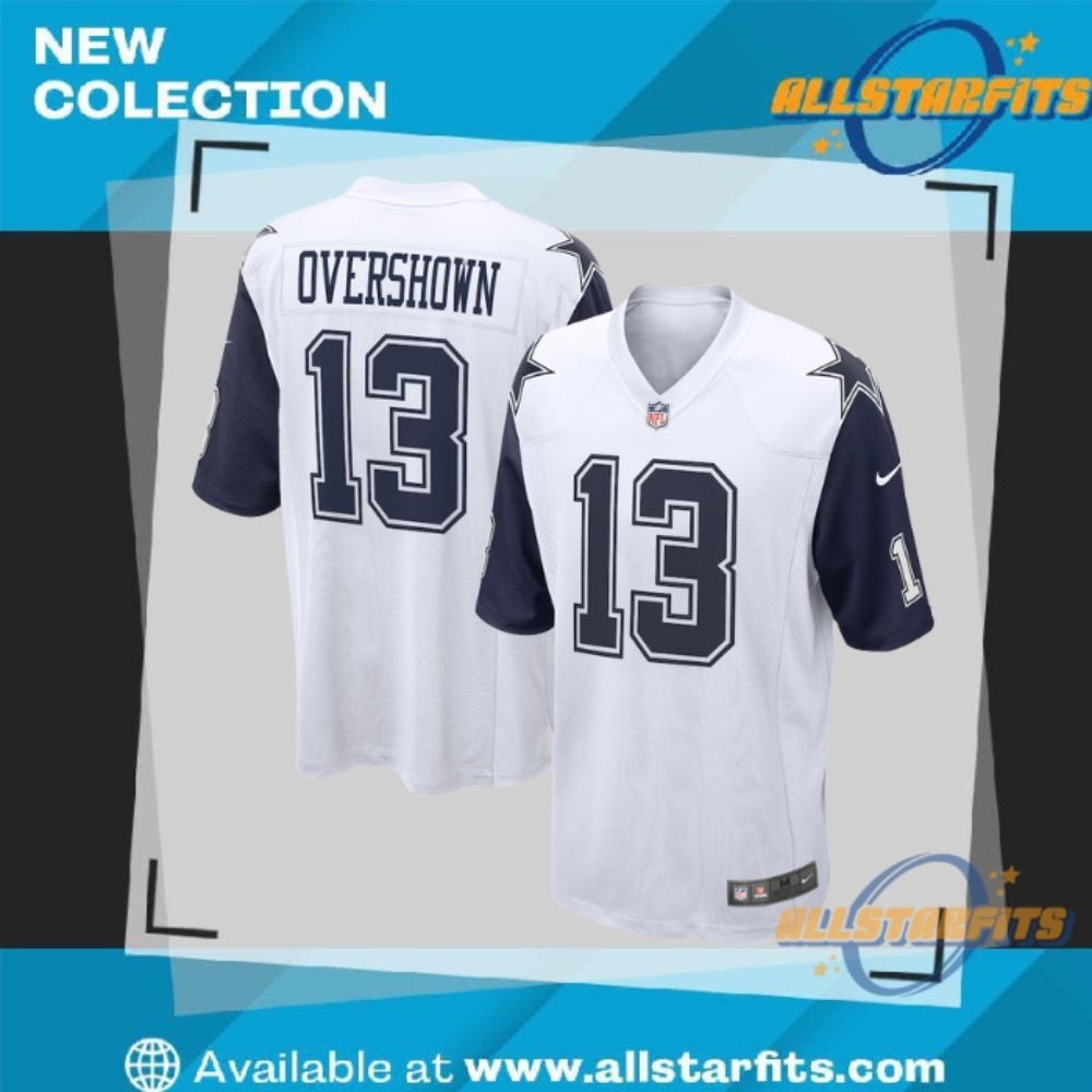 Nike Demarvion Overshown White Dallas Cowboys Game Jersey