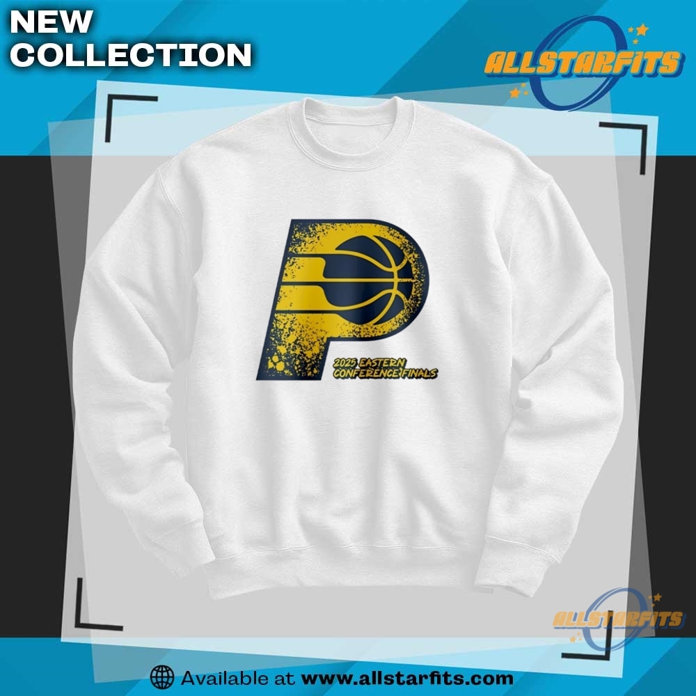 Indiana Pacers 2025 Eastern Conference Finals Logo Shirt 6 Indiana Pacers 2025 Eastern Conference Finals logo shirt