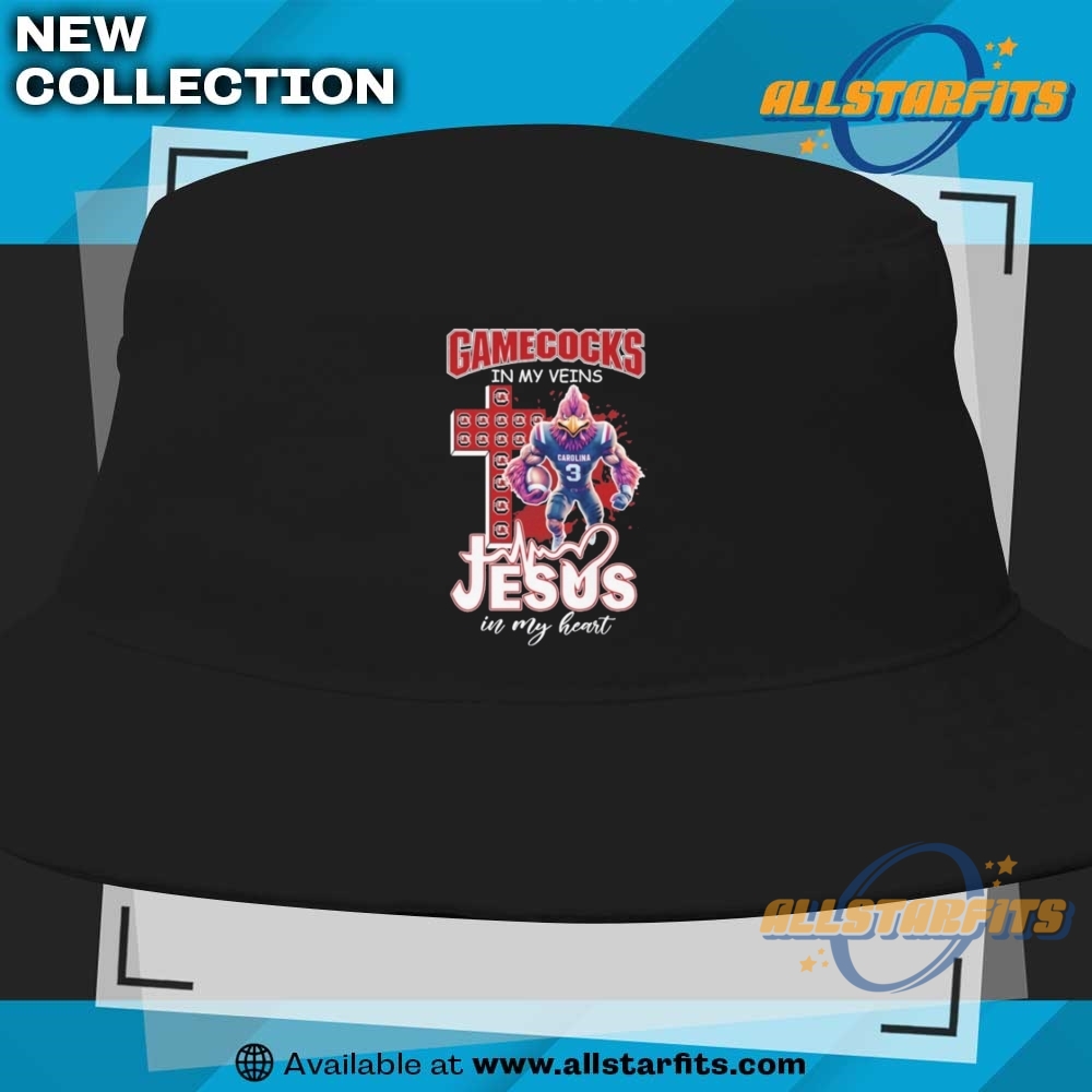 South Carolina Gamecocks In My Veins Jesus In My Heart Mascot T Shirts 9 South Carolina Gamecocks In My Veins Jesus In My Heart Mascot T Shirts