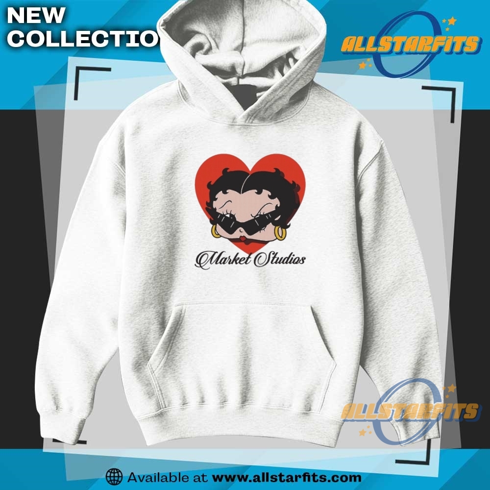 Official Betty Boop X Market Studios Heart T Shirt 7 Official Betty Boop x Market Studios Heart T Shirt