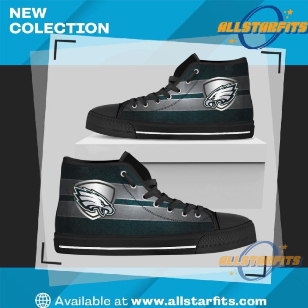 The Shield Philadelphia Eagles High Top Shoes
