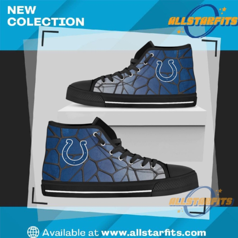 Colors Air Cushion Indianapolis Colts Gradient High Top Shoes