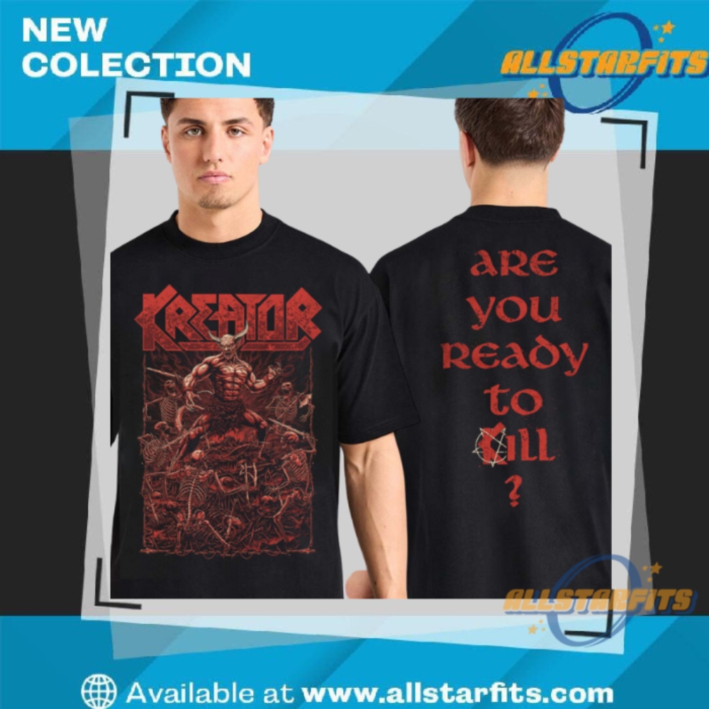 Kreator Summer Tour 2025 Merch Tee Ready To Kill Shirt