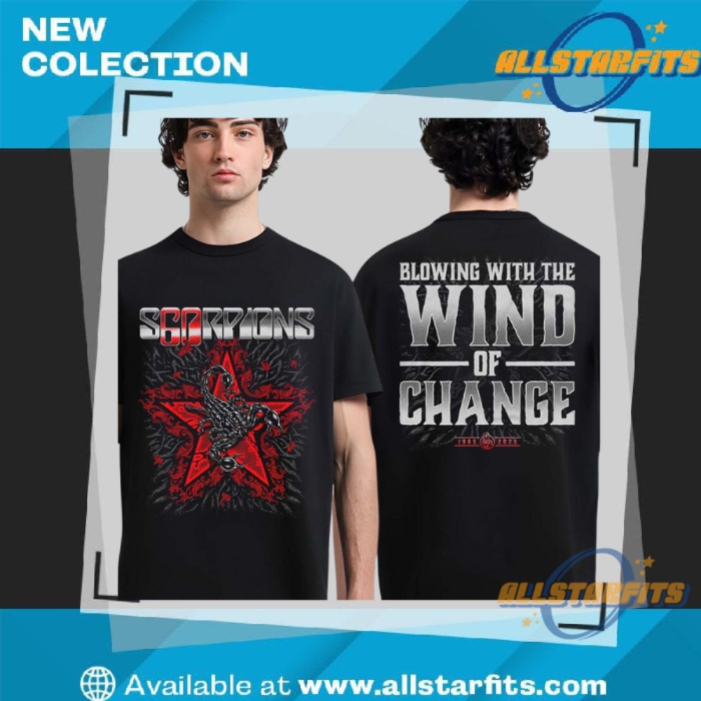 Scorpions 60 Years Of Scorpions European Tour 2025 Blowing With The Wind Of Change Shirt