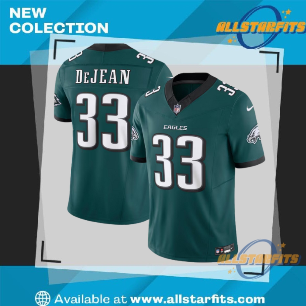 "Top Limited Edition Jerseys for 2023: Soccer and NFL Picks" 6 Cooper Dejean Midnight Green Philadelphia Eagles Team Vapor F.U.S.E. Limited Jersey