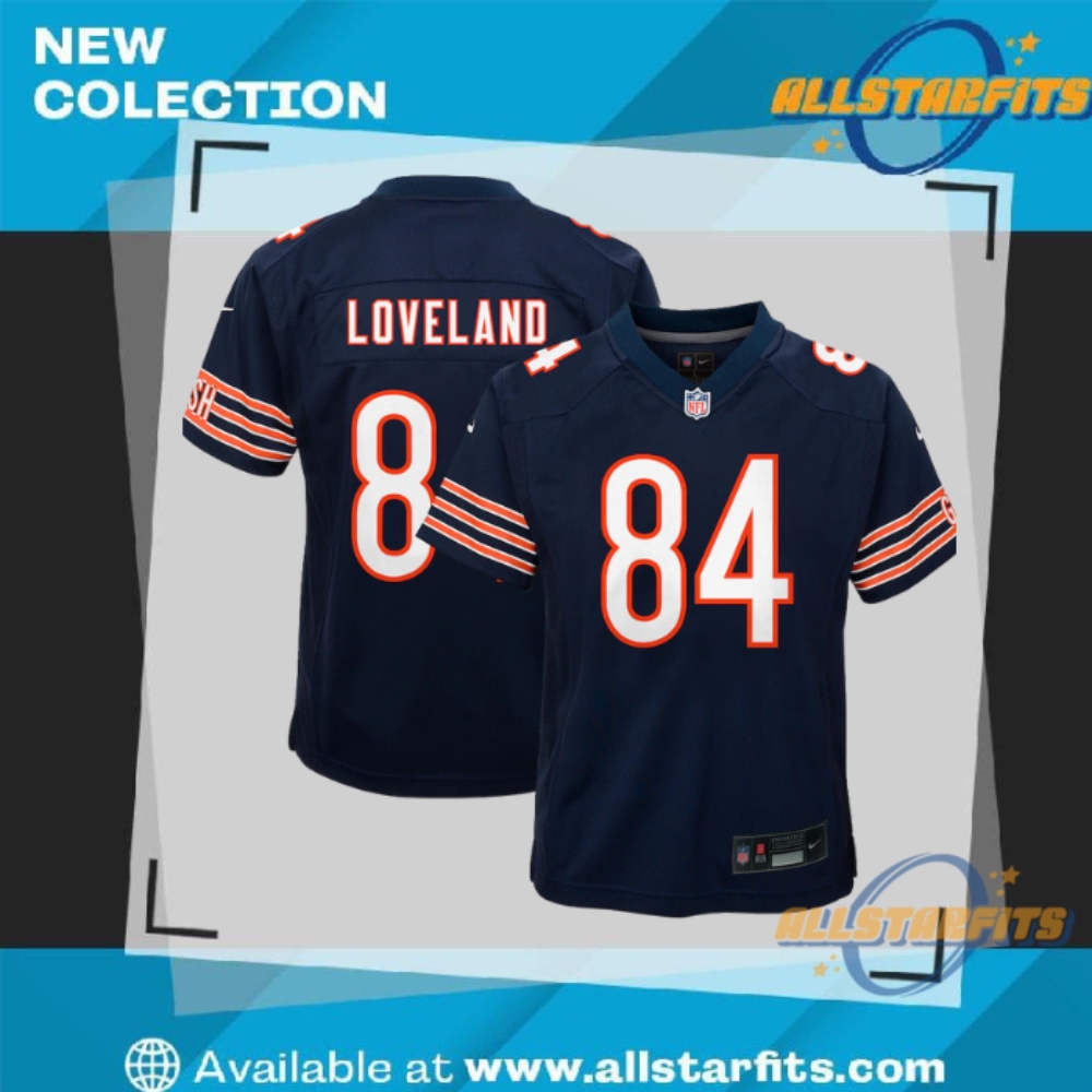 "Top Limited Edition Jerseys for 2023: Soccer and NFL Picks" 7 Youth Nike Colston Loveland Navy Chicago Bears Team Game Jersey