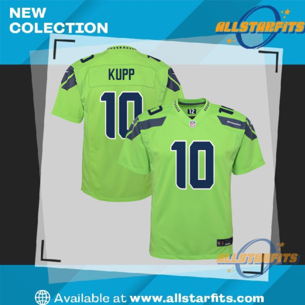 "Top Limited Edition Jerseys for 2023: Soccer and NFL Picks" 9 Youth Nike Cooper Kupp Neon Green Seattle Seahawks Alternate Game Jersey