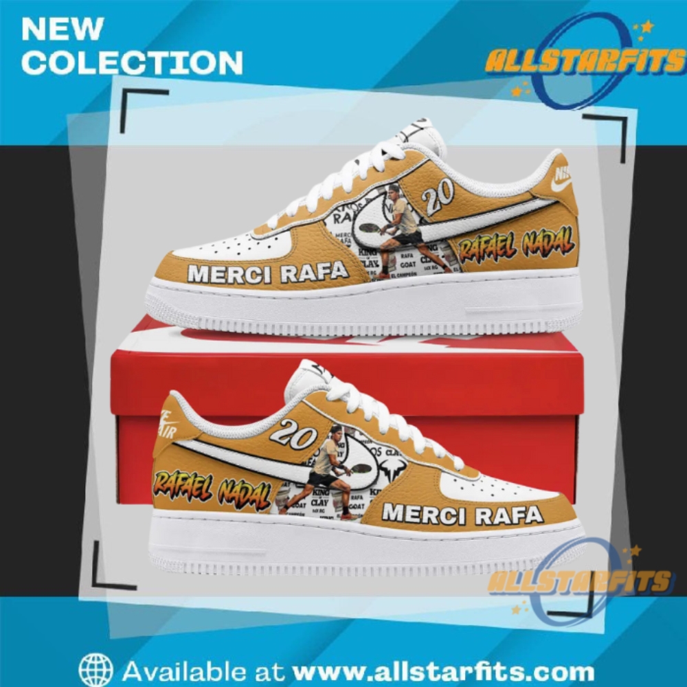 "Must-Have Limited Edition Air Force 1 Sneakers for Collectors 2023" 6 Rafael Nadal Merci Rafa Air Force Shoes