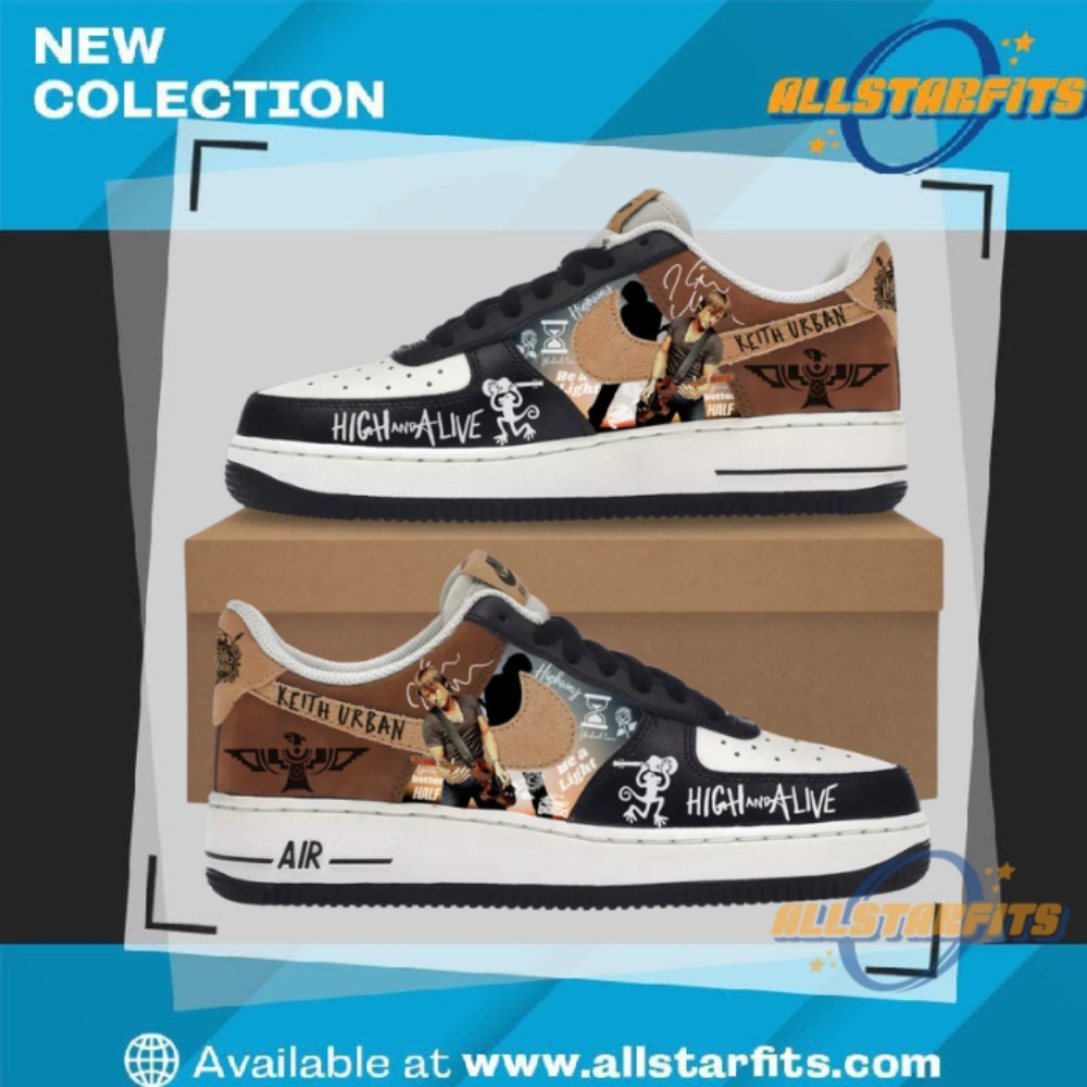 "Must-Have Limited Edition Air Force 1 Sneakers for Collectors 2023" 26 Keith Urban High And Alive Tour Air Force Shoes