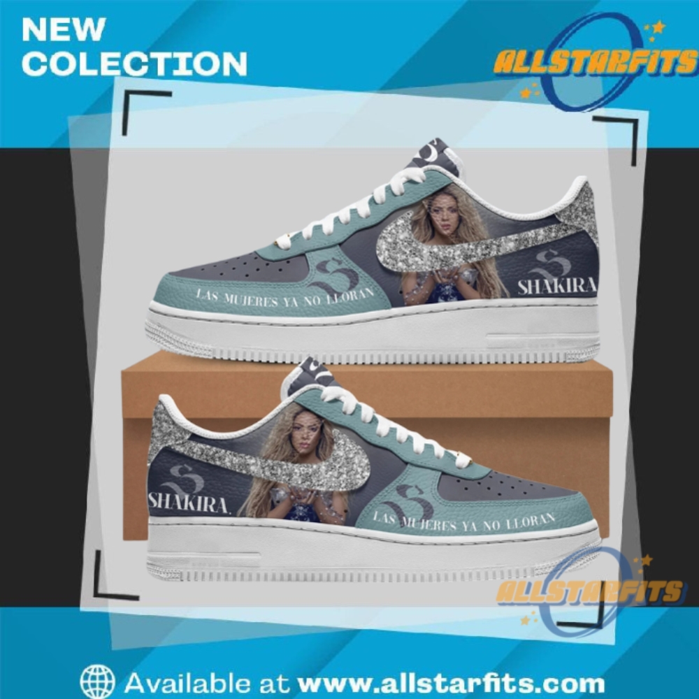 "Must-Have Limited Edition Air Force 1 Sneakers for Collectors 2023" 27 Shakira Las Mujeres Ya No Lloran World Tour Air Force Shoes